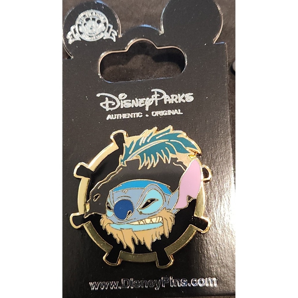 Disney Stitch in Captain Barbosa costume Pirates of the Caribbean POTC Pin 00010
